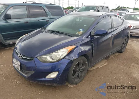 2012 Hyundai Elantra Gls из США, поврежденный, VIN 5NPDH4AE7CH127475